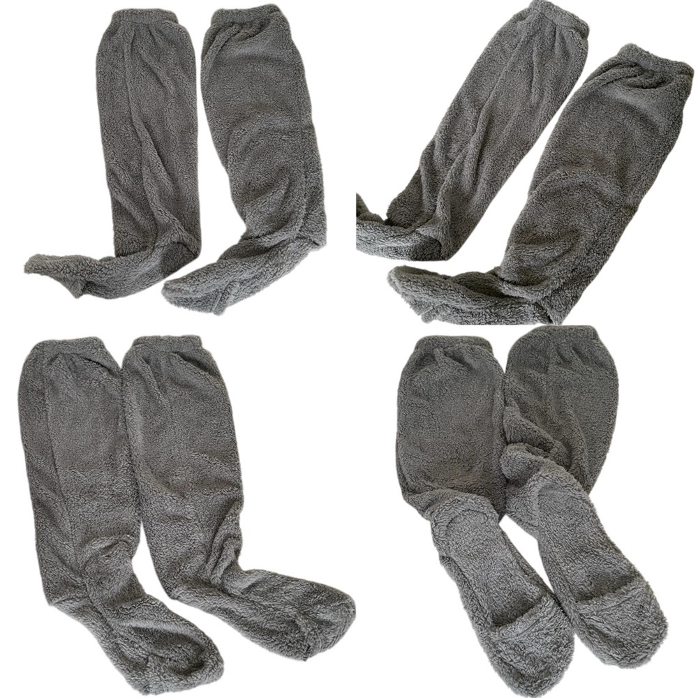Cozy & Soft Dark Gray Women’s Knee High Leg Warmer Socks (7/7.5)